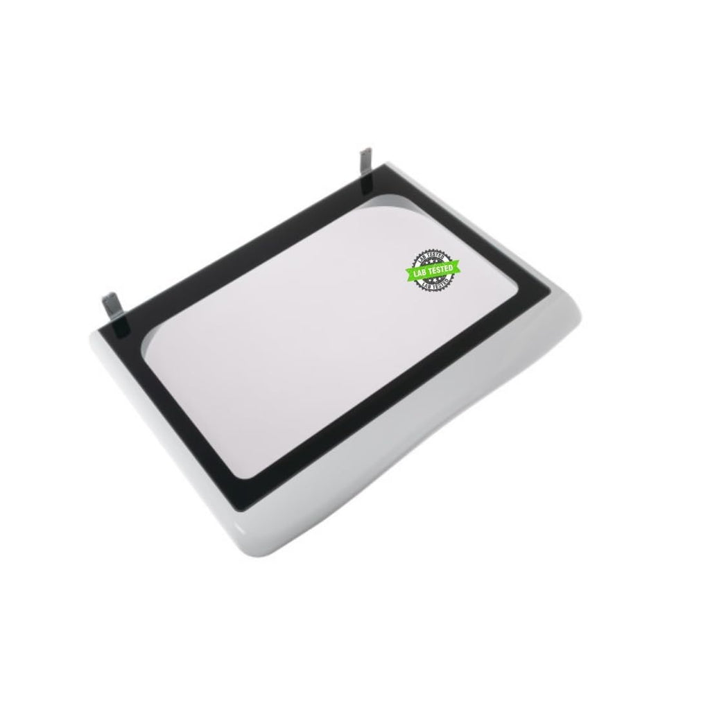 AGE1583822 PD00097913 EAPX40097X1 compatible with General Electric Washer Ge Glass Frame Asm Lid White fits old part number AGE1583822 PD00097913