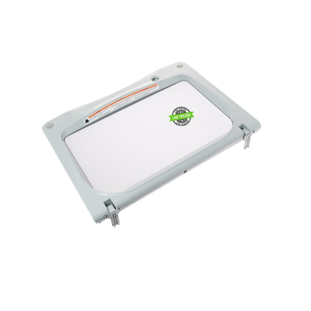 AGE1583822 PD00097913 EAPX40097X1 compatible with General Electric Washer Ge Glass Frame Asm Lid White fits old part number AGE1583822 PD00097913