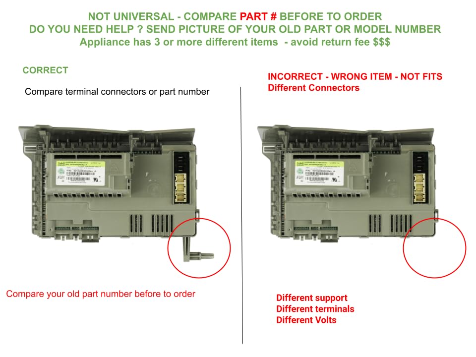 EAP8746328, PS8746328, AP5787725 CKD787725X compatible with Whirlpool Washer Main Control Board fits old number EAP8746328, PS8746328, AP5787725