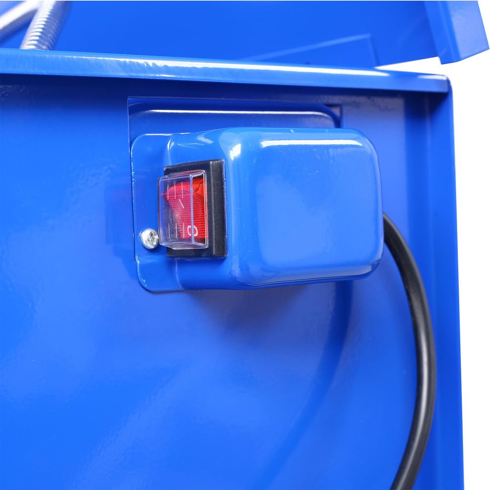 40 Gallon Parts Washer Cabinet with Electric Pump, 24 Gallon Solvent Capacity, 5 GPM Pump Output, Heavy-Duty Powder-Coated Steel Automotive Parts Cleaner with Shelf