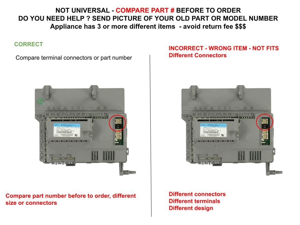 2683854 AP5653804 EAP5573780 CKD427967X compatible with Whirlpool Washer Electronic Control Board fits old number 2683854 AP5653804 EAP5573780