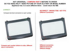 4986128 AGE1583820 CKDX40098X compatible with General Electric Washer Ge Glass Frame Asm Lid Diamond Grey fits old number 4986128 AGE1583820