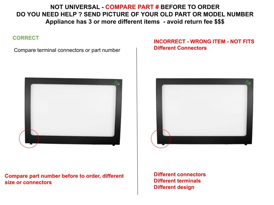 ASM68501 CKD03488AX compatible with Samsung Washer Door Glass Assembly fits old number ASM68501