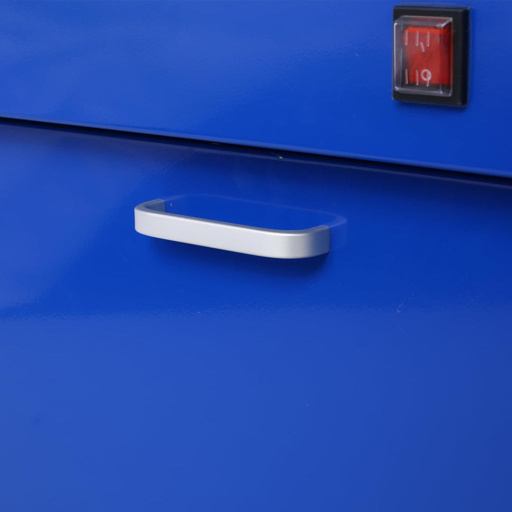 22" Wall-Mounted Parts Washer Micro Cleaner - 14L Tank for Small Motor, Mechanical Components Cleaning - Metal Design with Built-in Work Light