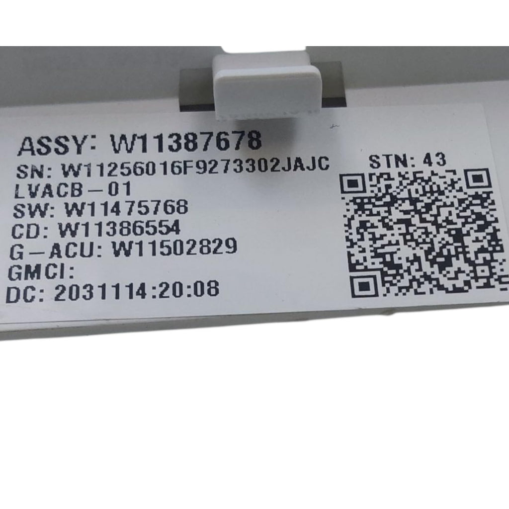 Genuine Washer Control Board W11387678 Same Day Shipping & 60 Days Warranty