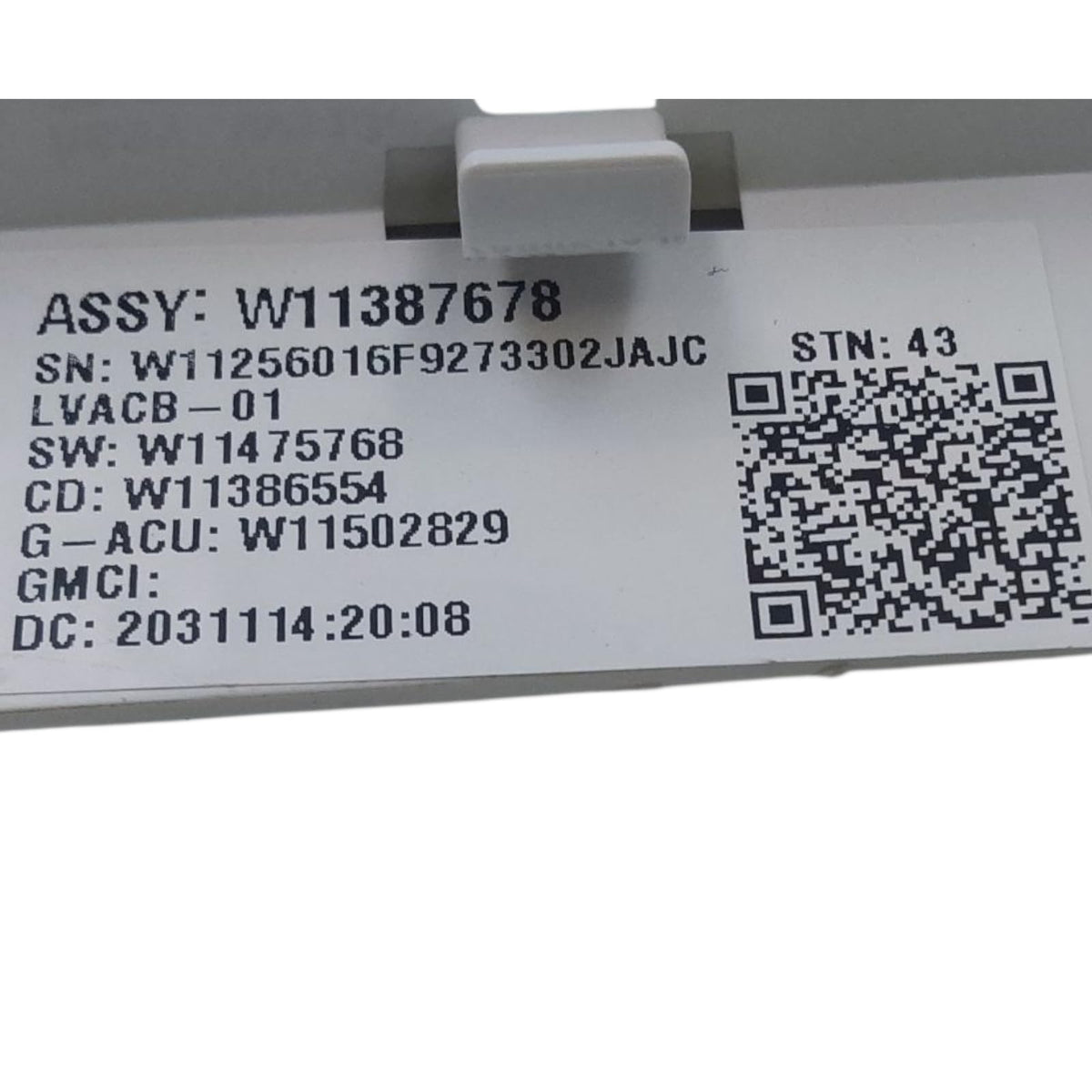 Genuine Washer Control Board W11387678 Same Day Shipping & 60 Days Warranty