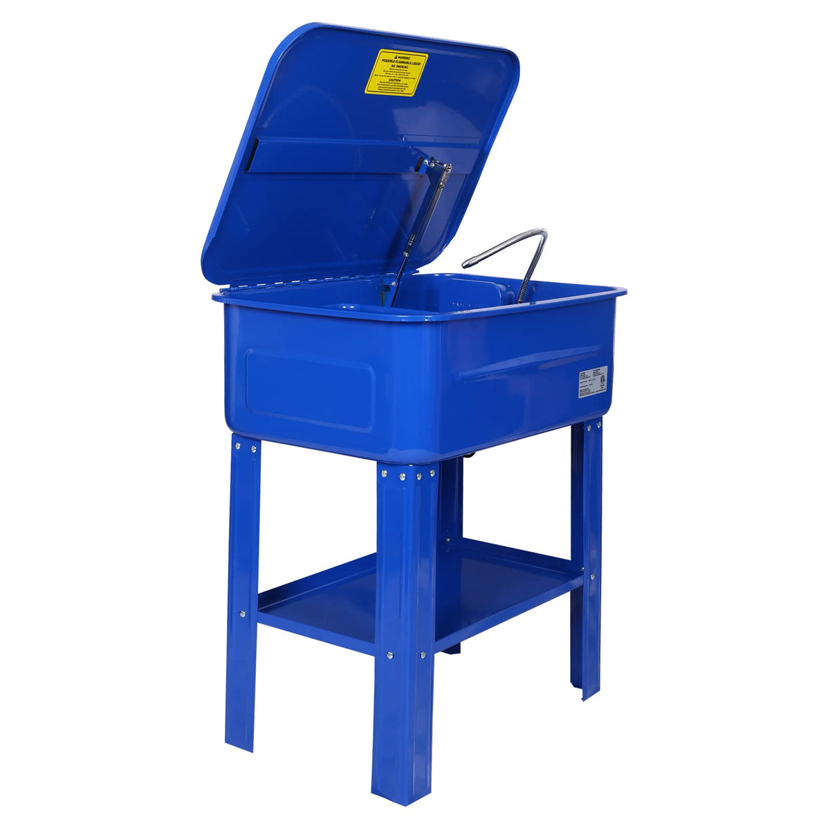 20 Gallon Benchtop Parts Washer with Electric Pump - Heavy Duty Cabinet Parts Cleaner for Automotive, Garage, and Workshop Use