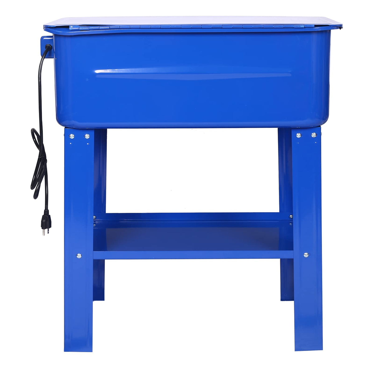 20 Gallon Benchtop Parts Washer with Electric Pump - Heavy Duty Cabinet Parts Cleaner for Automotive, Garage, and Workshop Use
