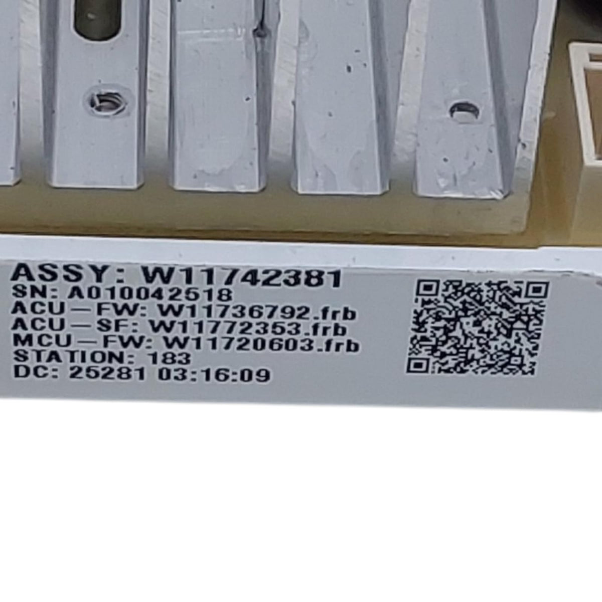 Genuine Washer Control Board W11742381 Same Day Shipping & 60 Days Warranty