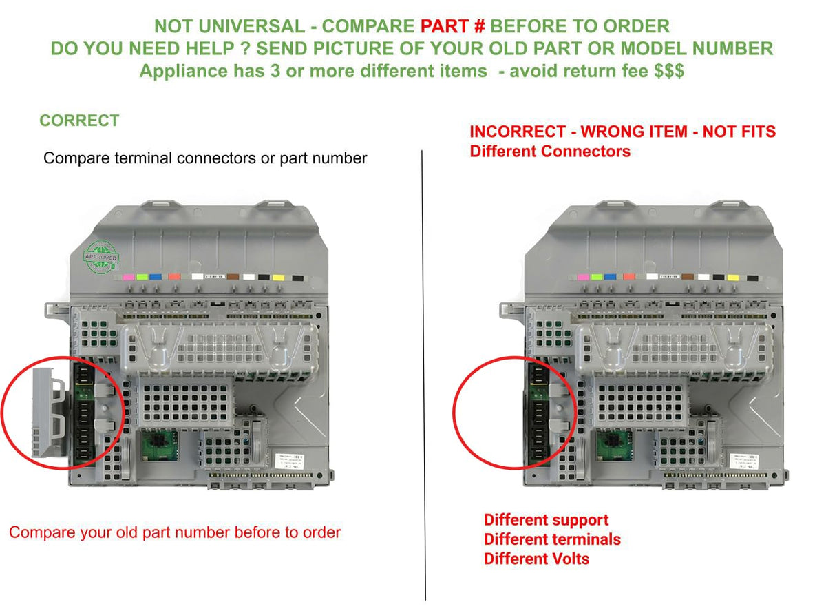 4844247 AP6327320 EAP12349100 CKD201286X compatible with Maytag LAUNDRY, RESIDENTIAL, WASHER Whirlpool Electronic Control Board fits old number 4844247 AP6327320 EAP12349100