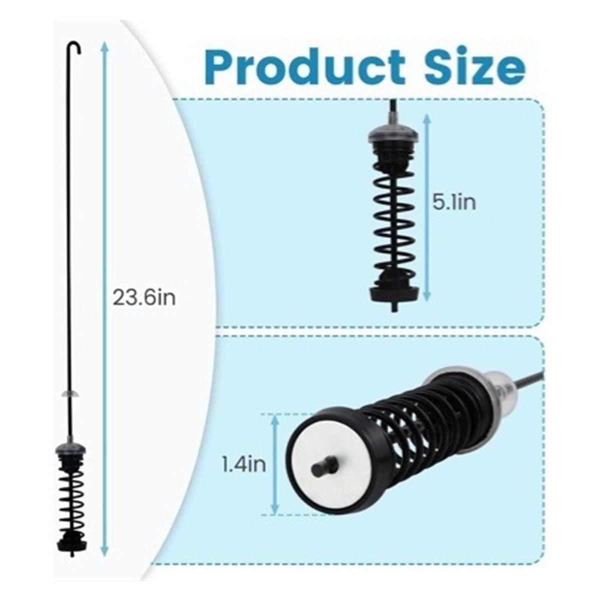 Washer Suspension Rod Kit, Compatible For Whirlpool