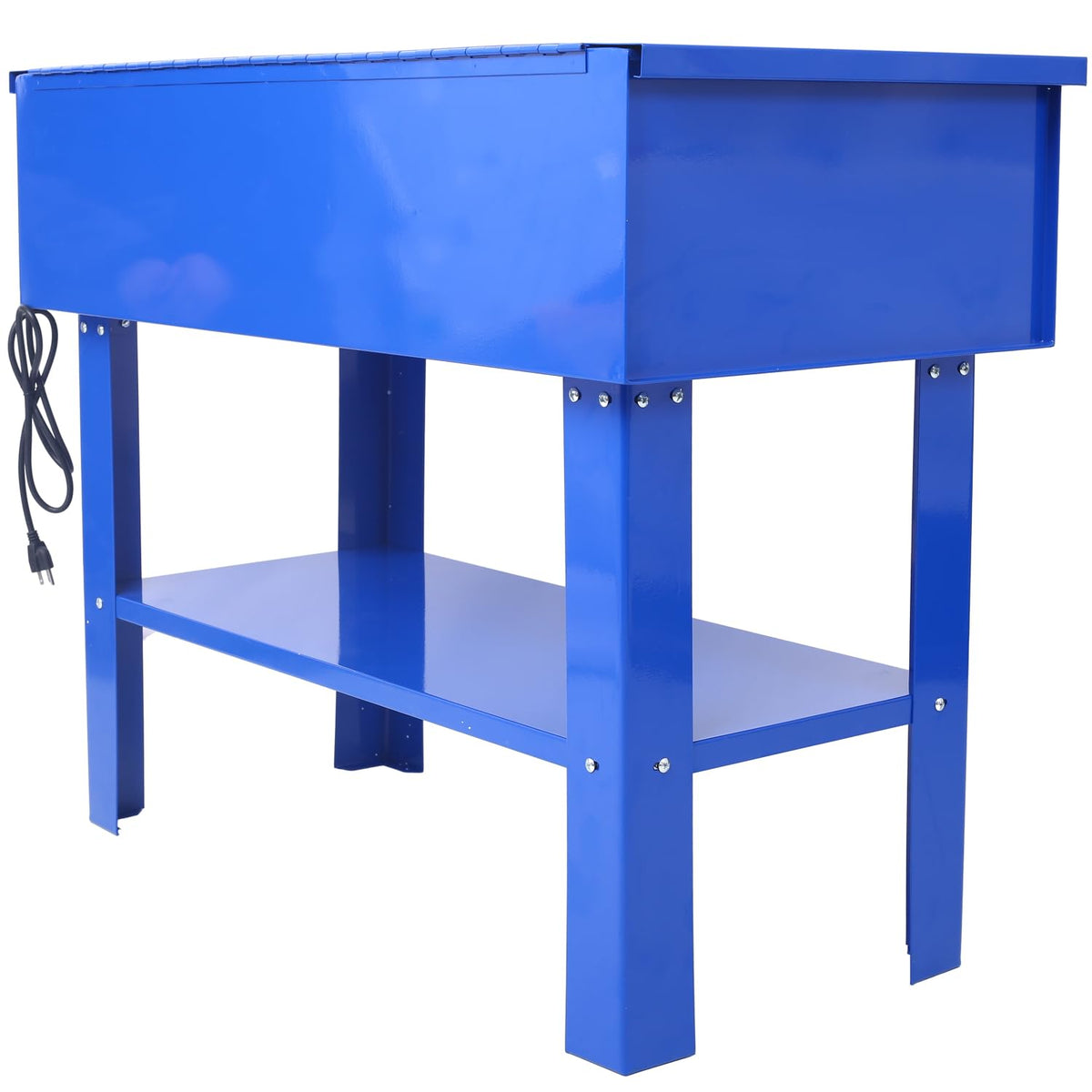 40 Gallon Parts Washer - Steel Blue - Vital Cleaning Tool - Workshop Use -