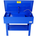 40 Gallon Parts Washer - Steel Blue - Vital Cleaning Tool - Workshop Use -