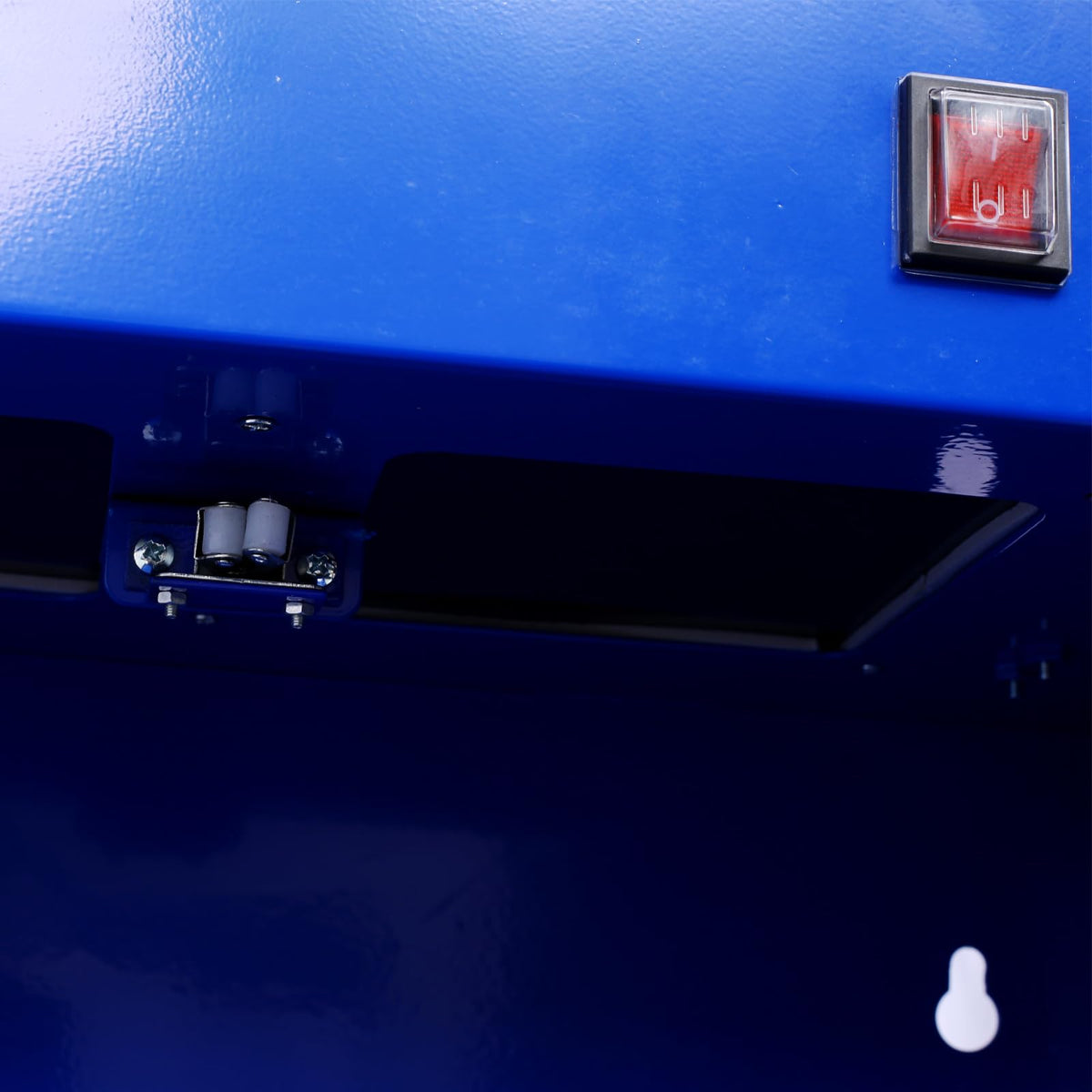 22" Wall-Mounted Parts Washer Micro Cleaner - 14L Tank for Small Motor, Mechanical Components Cleaning - Metal Design with Built-in Work Light