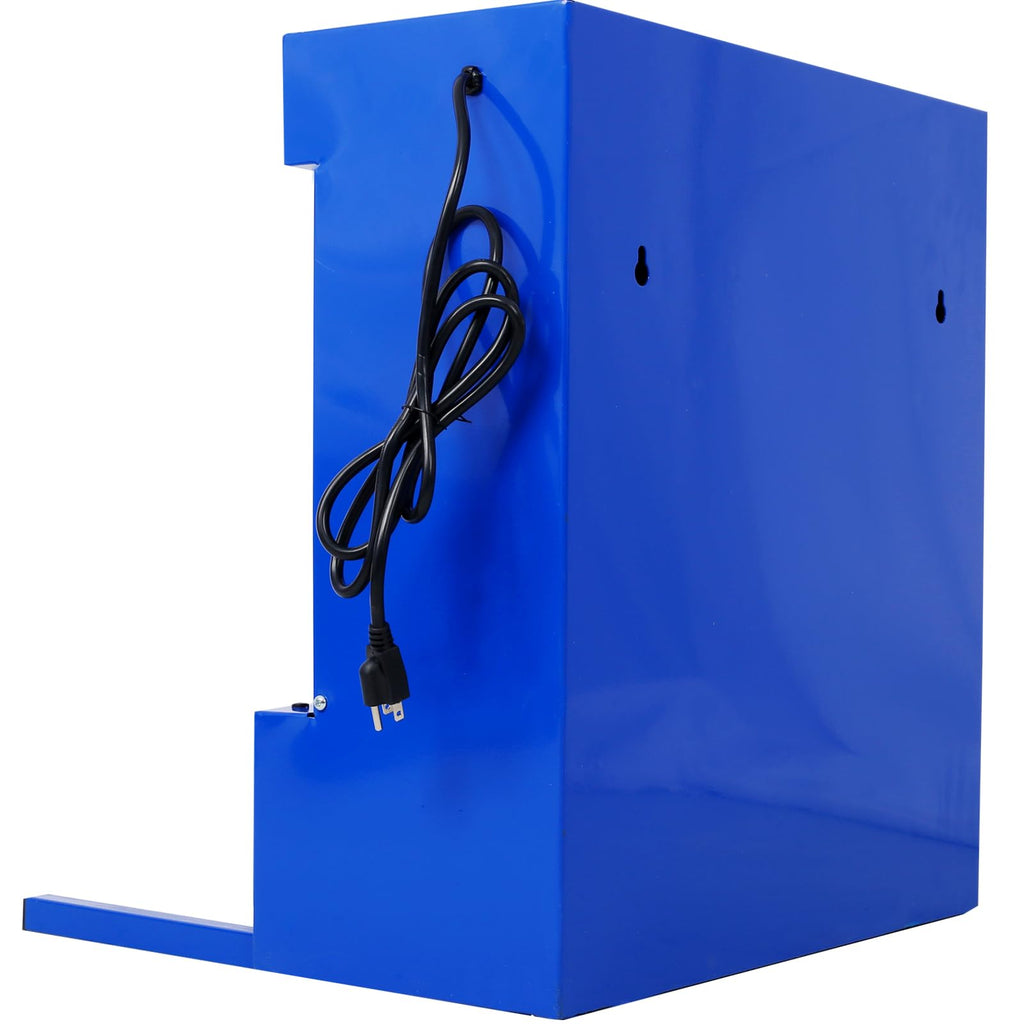 22" Wall-Mounted Parts Washer Micro Cleaner - 14L Tank for Small Motor, Mechanical Components Cleaning - Metal Design with Built-in Work Light