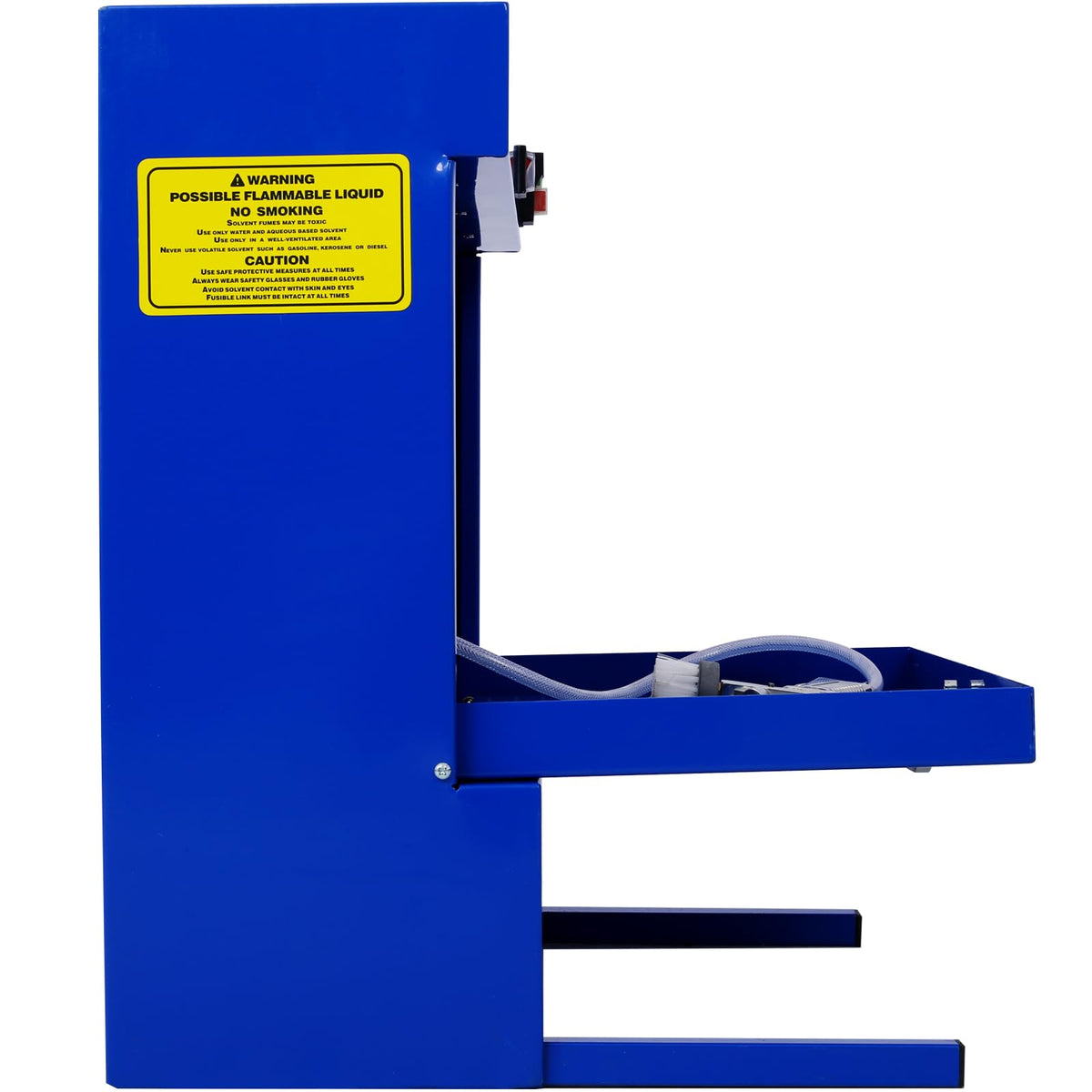 22" Wall-Mounted Parts Washer Micro Cleaner - 14L Tank for Small Motor, Mechanical Components Cleaning - Metal Design with Built-in Work Light