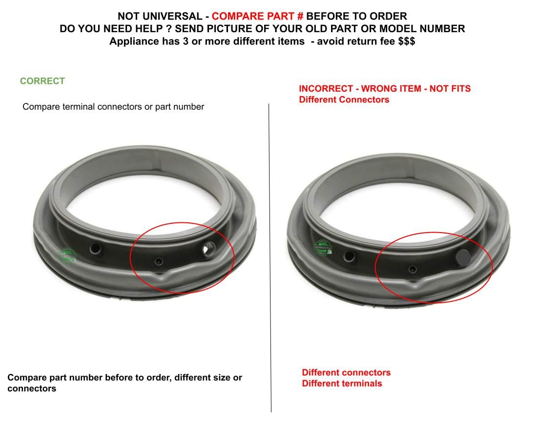 WPW10237493 CKD37493 X compatible with Whirlpool Maytag Washer Bellow fits old number WPW10237493