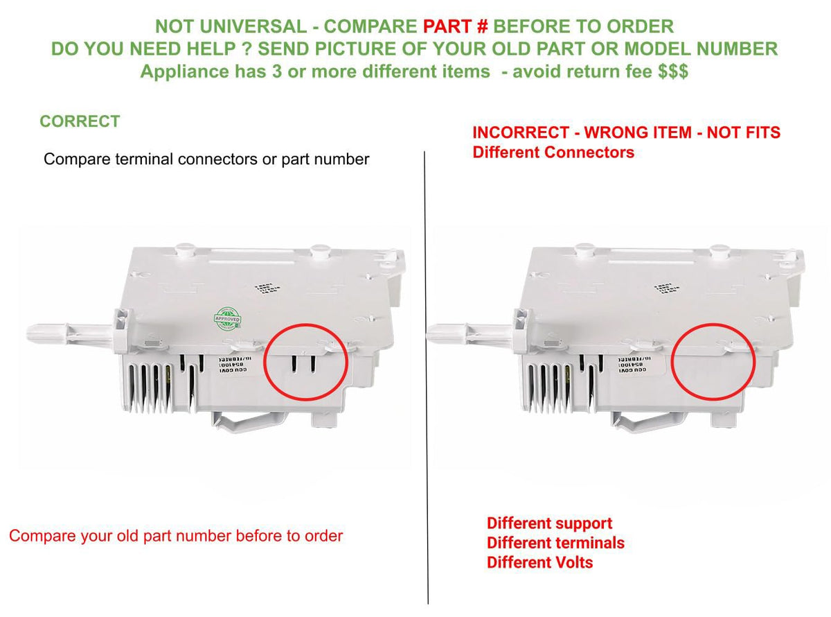 WPW10732327 CKD732327X compatible with Whirlpool COMMERCIAL WASHER Electronic Control Board fits old number WPW10732327