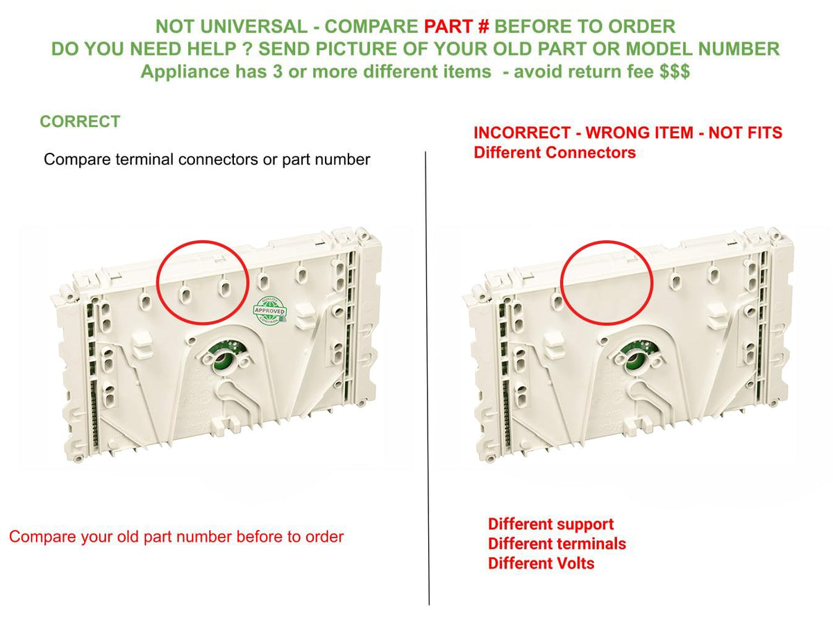 AWP49699 PD00049242 CKD192966X compatible with Whirlpool COMPACT AUTOMATIC WASHER Electronic Control Board fits old number AWP49699 PD00049242