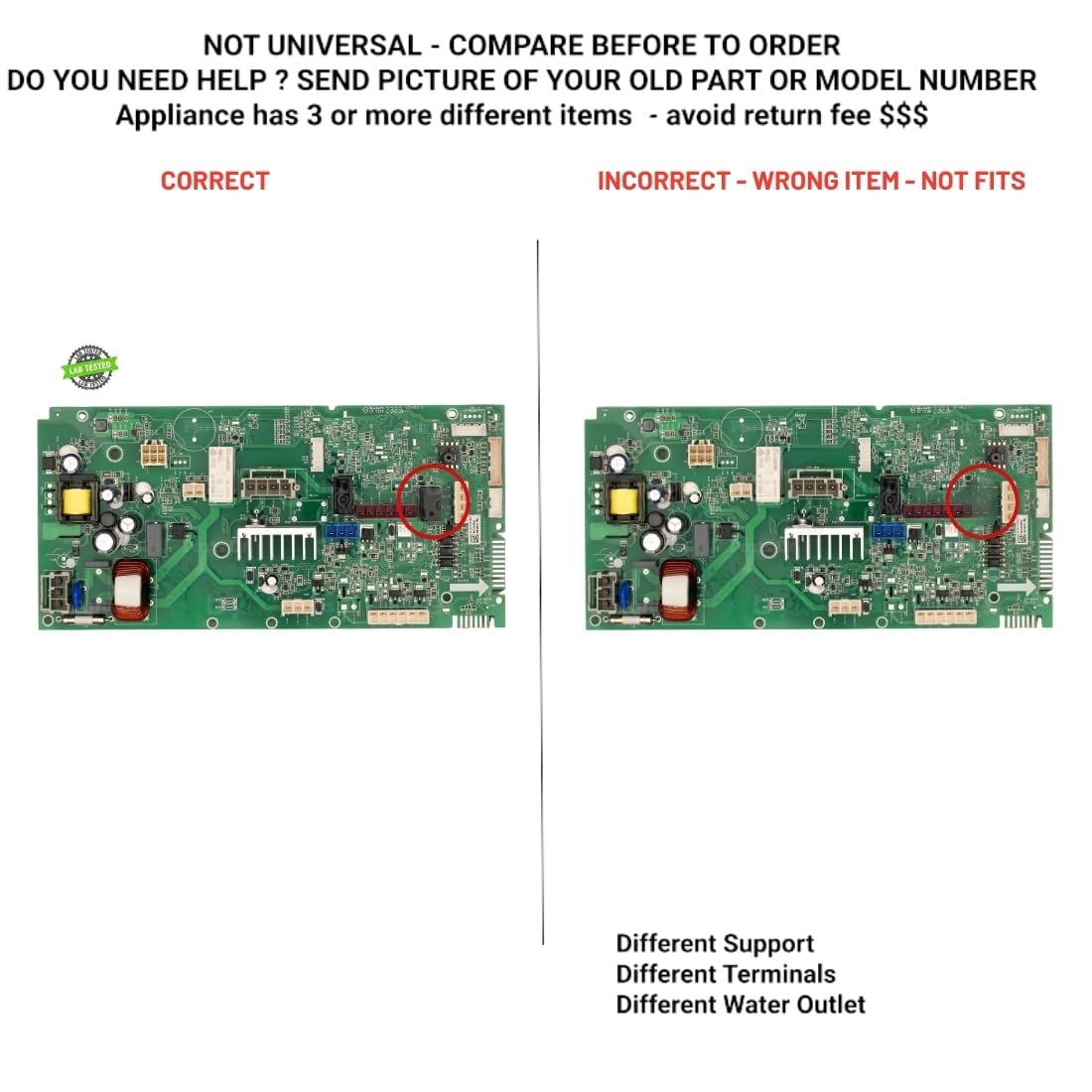 WH22X35518 WH22X36638 WH22X36858 EAPX38697X1 compatible with General Electric Ge Washer Main Control Board fits old part number WH22X35518 WH22X36638 WH22X36858