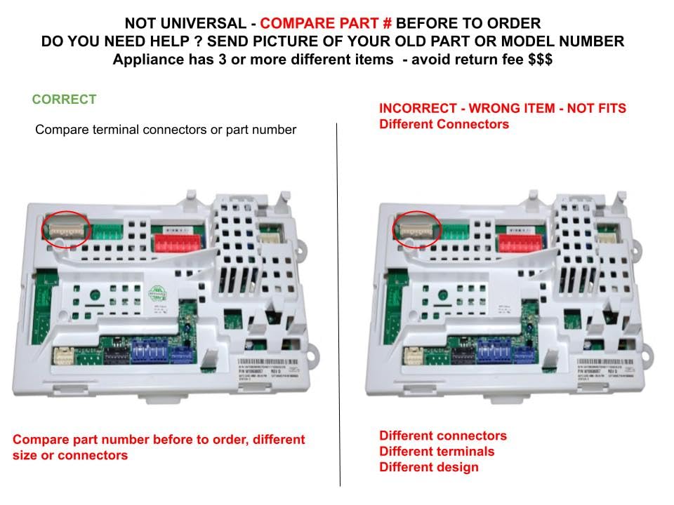 AWP205964 CKD636057X compatible with Amana Washer Whirlpool Electronic Control Board fits old number AWP205964