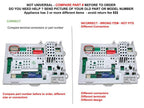 AWP205964 CKD636057X compatible with Amana Washer Whirlpool Electronic Control Board fits old number AWP205964