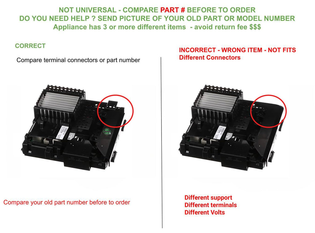 4984679 EAP17216403 OEM21650594 CKD680389X compatible with Whirlpool Washer Electronic Control Board fits old number 4984679 EAP17216403 OEM21650594