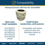 Whirlpool W11378552 Genuine OEM Top Load Washer Outer Tub Replacement Part