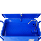 20 Gallon Parts Washer | Heavy Duty Steel Construction | Portable Parts Cleaner with 325 GPH Pump & Drain Tray for Automotive & Shop Use