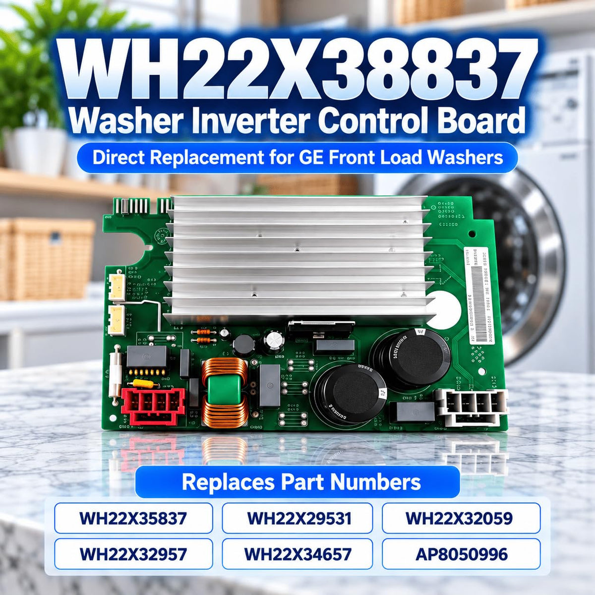 Washer Control Board For GE GFW650SPN1SN 2019–2024, Inverter Module