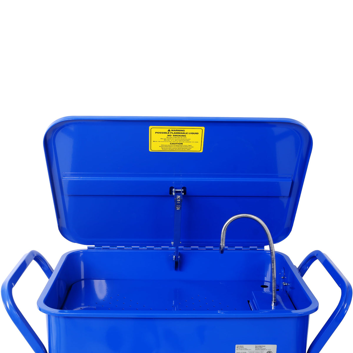 20 Gallon Parts Washer | Heavy Duty Steel Construction | Portable Parts Cleaner with 325 GPH Pump & Drain Tray for Automotive & Shop Use