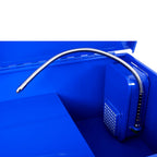 40 Gallon Parts Washer 24 Gallon Solvent Capacity 5 Gallon Per Minute Max Pump Output Heavy Duty Steel Powder Coated Blue