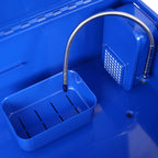 40 Gallon Parts Washer 24 Gallon Solvent Capacity 5 Gallon Per Minute Max Pump Output Heavy Duty Steel Powder Coated Blue