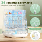 Upgraded Baby Bottle Washer and Sterilizer, All-in-One Cleaning Machine for Bottles & Parts, Gift for New Moms